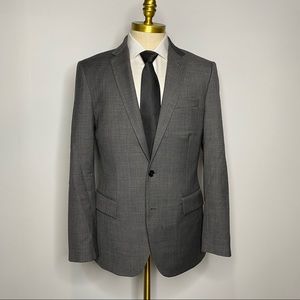 J crew Modern Fit Suit - Gray Solid Wool 40R 36W